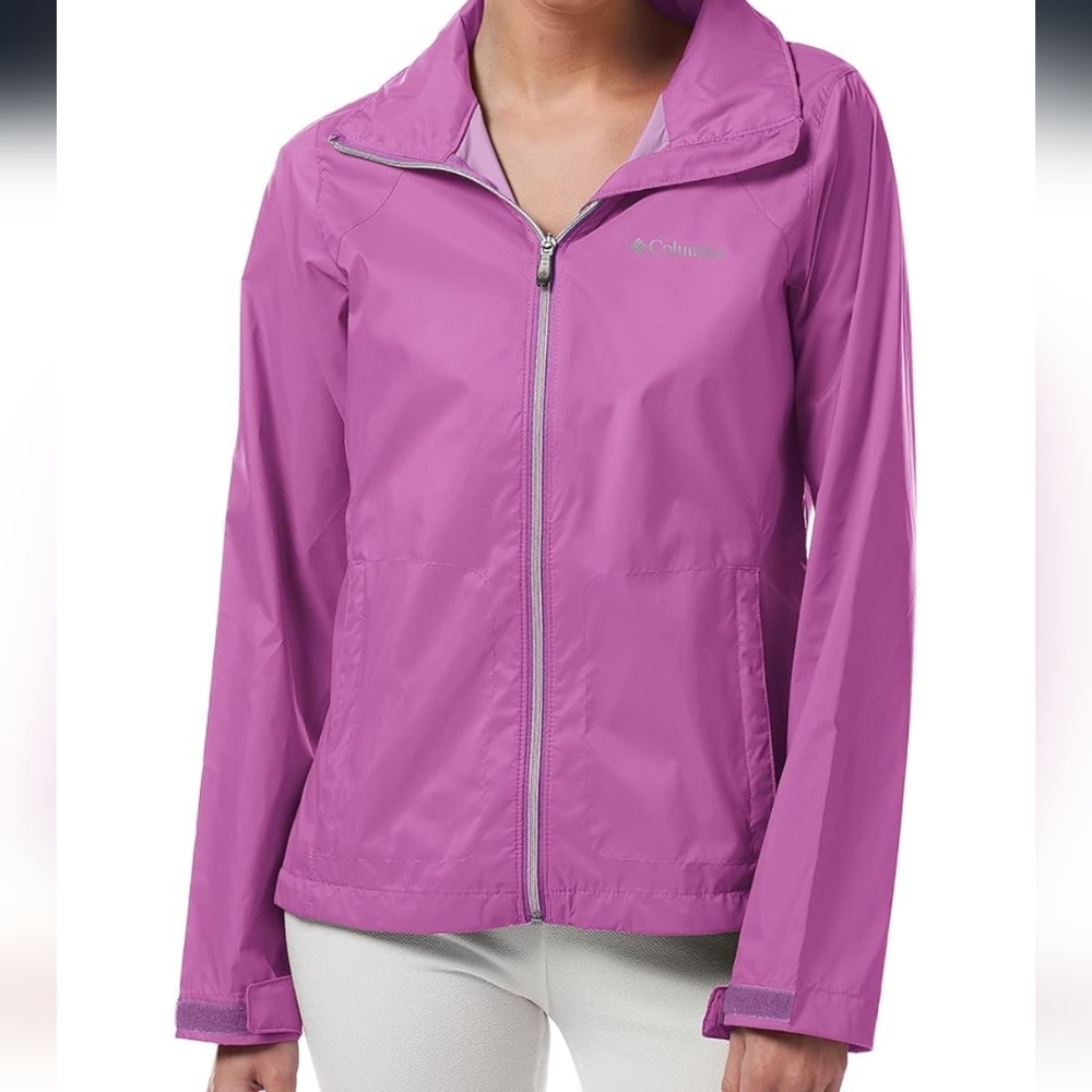 Columbia Pink Switchback Adjustable Rain Jacket